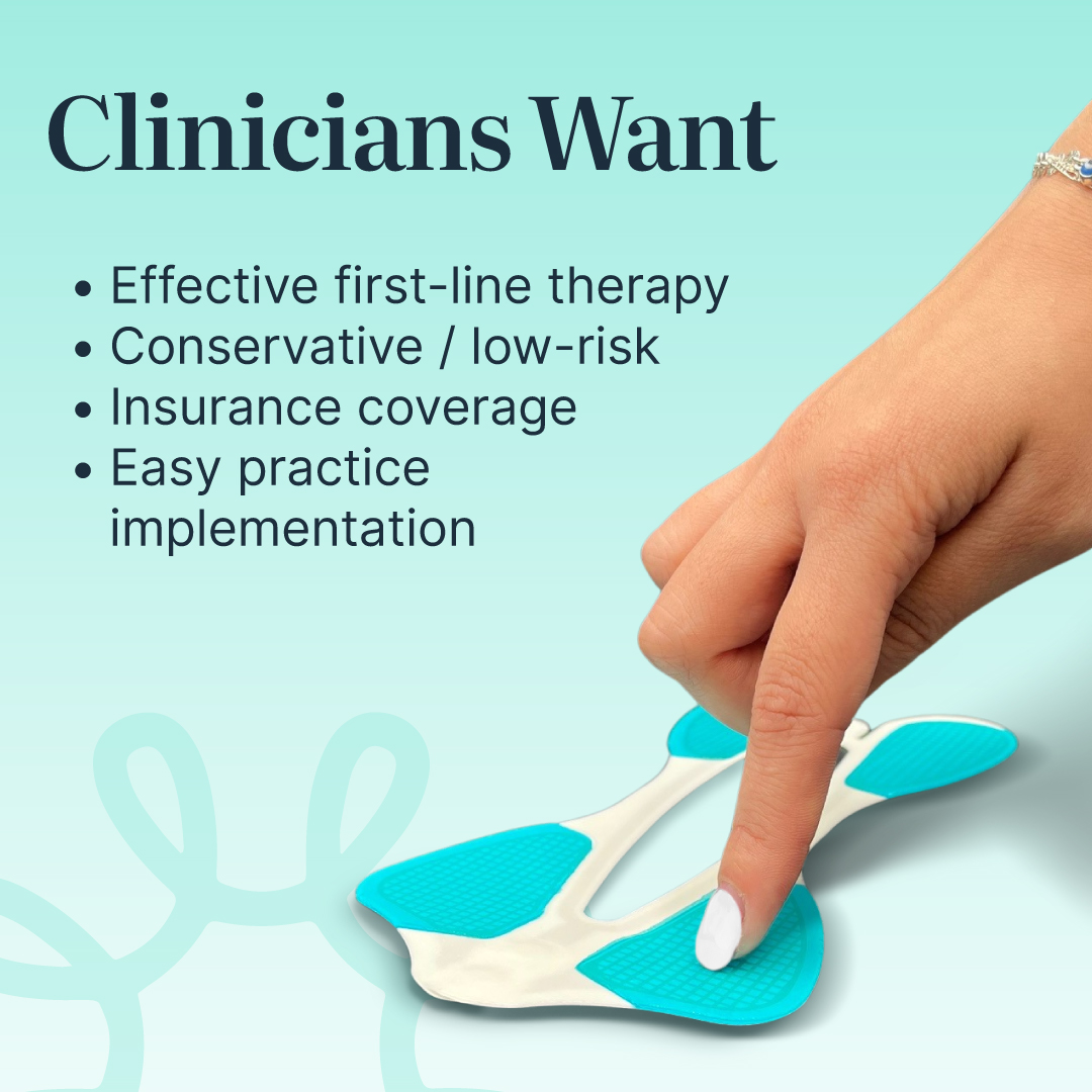 Elitone is a completely external incontinence treatment with simple implementation.