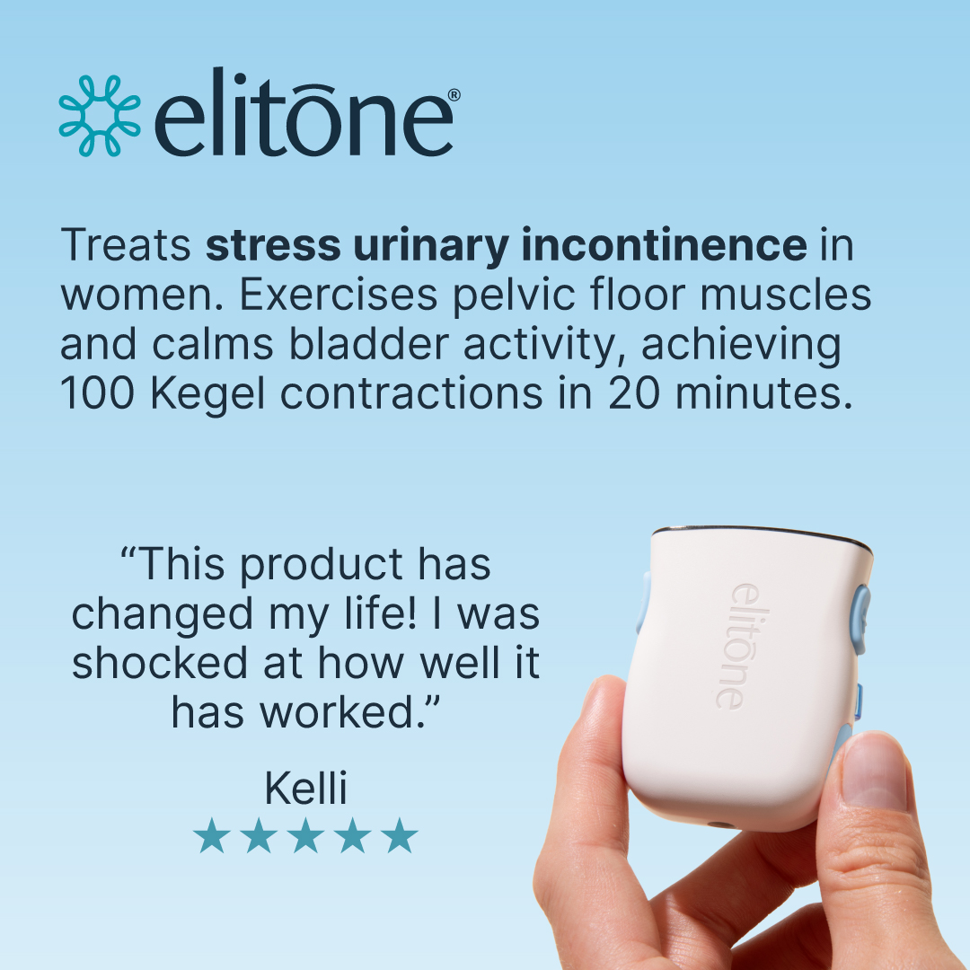 Elitone treats stress and mixed incontinence in 20 minutes.